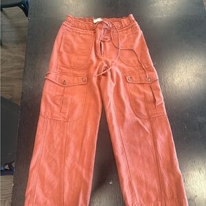 We The Free Drawstring Waist Pants in Terracotta